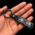 Premium Carbon Fiber Finish Zinc Alloy Metal Keychain -KEYCHAIN_CARBON_4X4_WTE