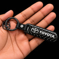Premium Carbon Fiber Finish Zinc Alloy Metal Keychain -KEYCHAIN_CARBON_TOYOTA