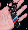 Premium Carbon Fiber Finish Zinc Alloy Metal Keychain - KEYCHAIN_CARBON_M_SPORT