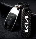 Premium Carbon Fiber Finish Zinc Alloy Metal Keychain - KEYCHAIN_CARBON_KIA