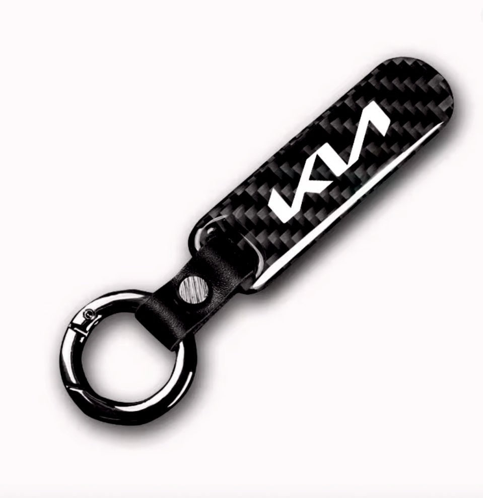 Premium Carbon Fiber Finish Zinc Alloy Metal Keychain - KEYCHAIN_CARBON_NLINE