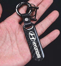 Premium Carbon Fiber Finish Zinc Alloy Metal Keychain - KEYCHAIN_CARBON_HYUND