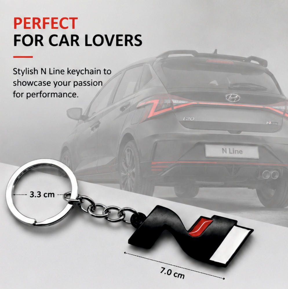 Premium Metal Car Keychain - KEYCHAIN_NLINE_BLK