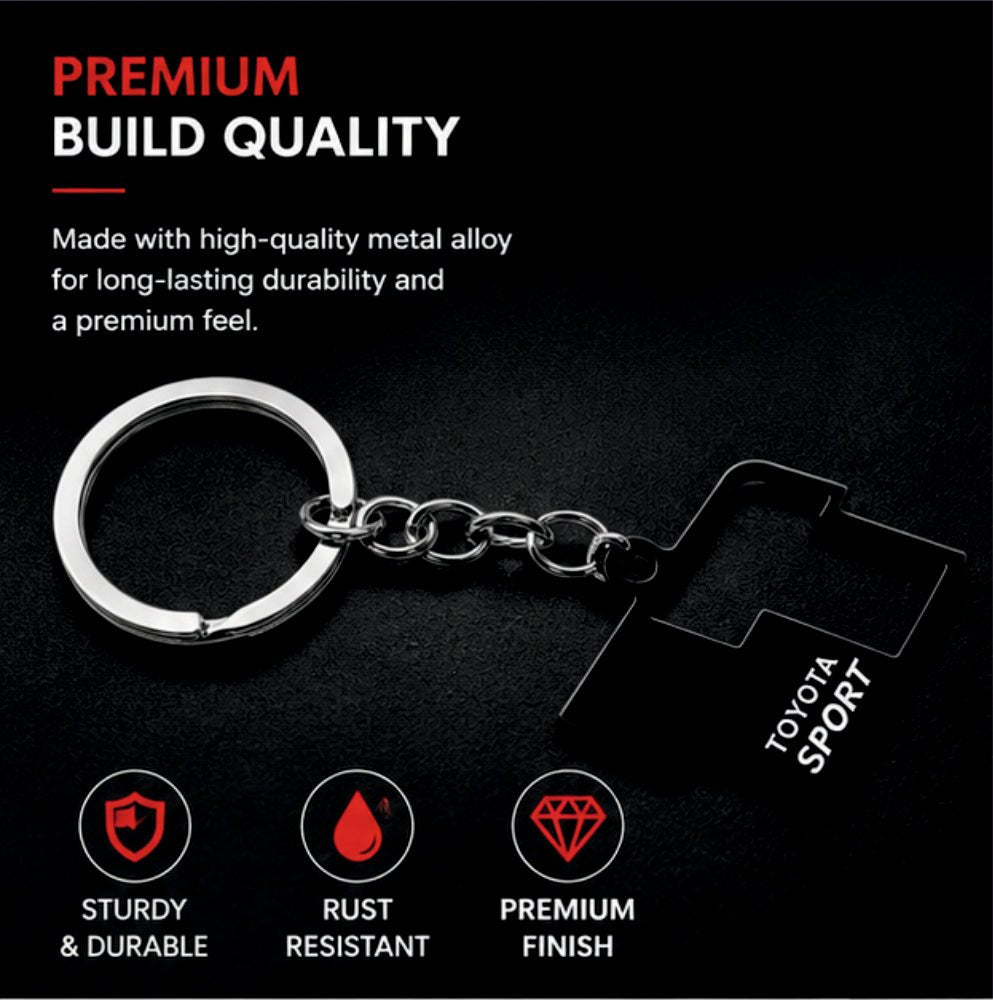 Premium Metal Car Keychain - KEYCHAIN_TOYTA_SPORT
