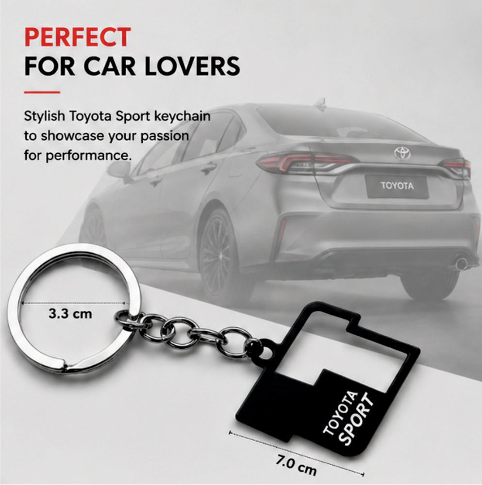 Premium Metal Car Keychain - KEYCHAIN_TOYTA_SPORT