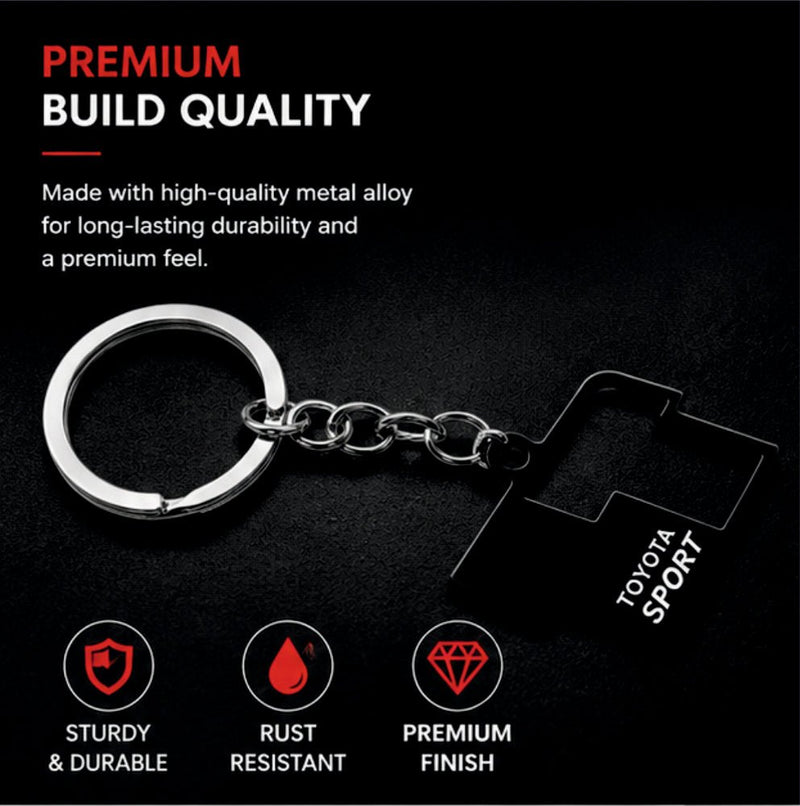 Premium Metal Car Keychain For Cars - Toyota Sport - KYCHAIN_TOYOTA