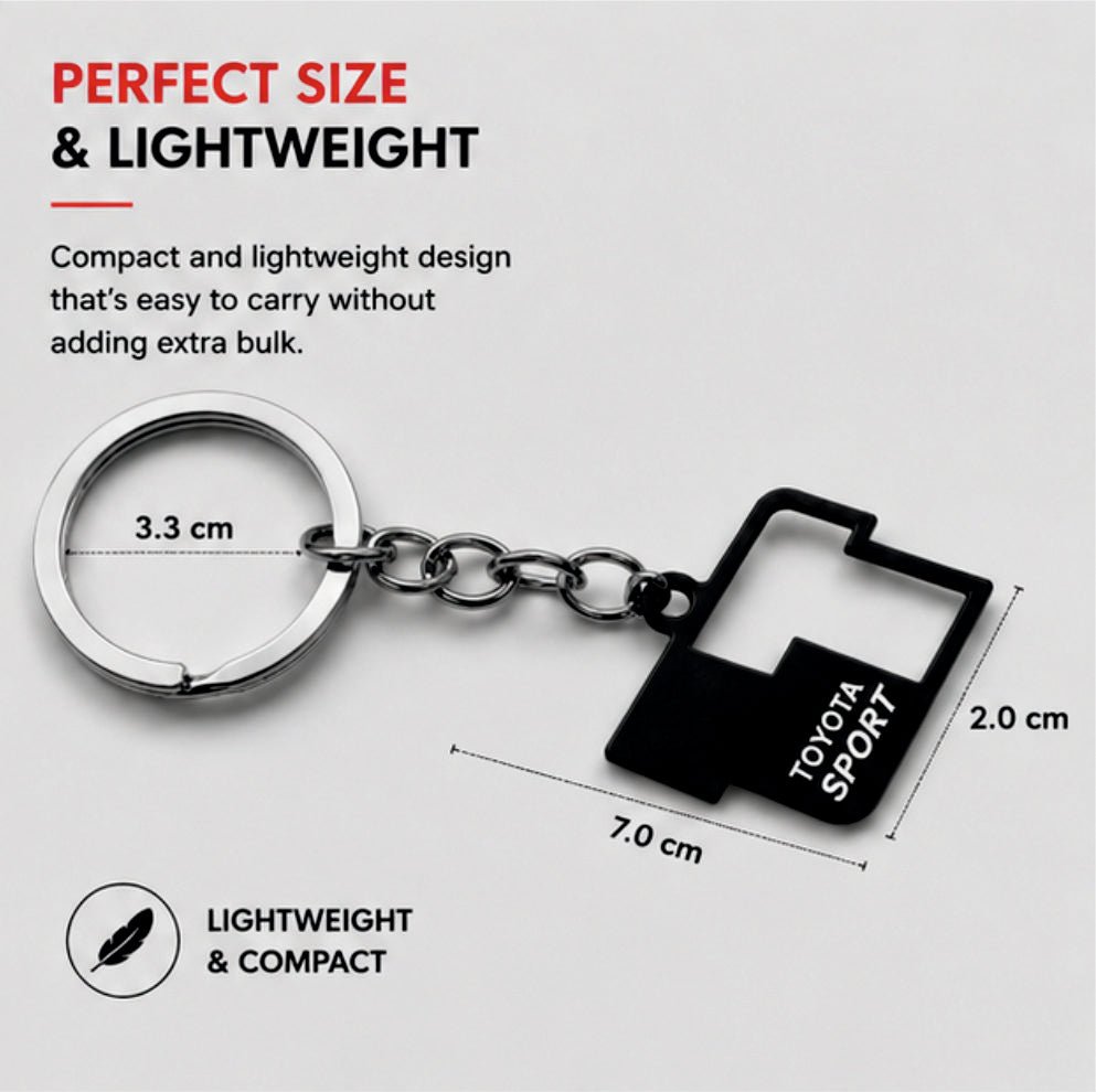 Premium Metal Car Keychain For Cars - Toyota Sport - KYCHAIN_TOYOTA