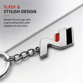 Premium Metal Keychain For Cars - N line (Silver) - KYCHAIN_NLINE_SL