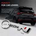 Premium Metal Keychain For Cars - N line (Silver) - KYCHAIN_NLINE_SL