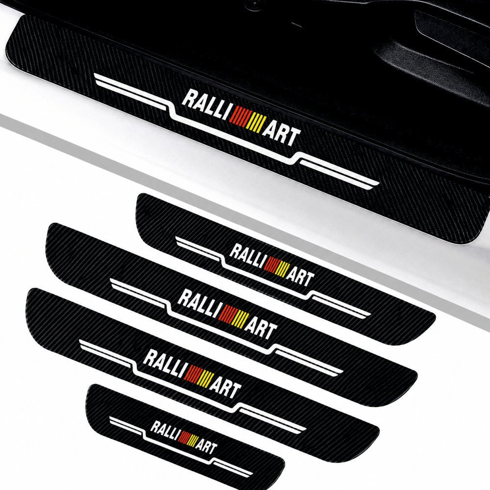 Rally ART Carbon Fiber Car Door Sill Guard - Set 4 -RALLYART_CF_SILL