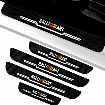 Rally ART Carbon Fiber Car Door Sill Guard - Set 4 -RALLYART_CF_SILL