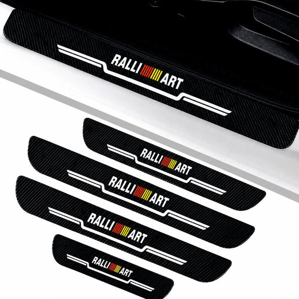 Rally ART Carbon Fiber Car Door Sill Guard - Set 4 -RALLYART_CF_SILL