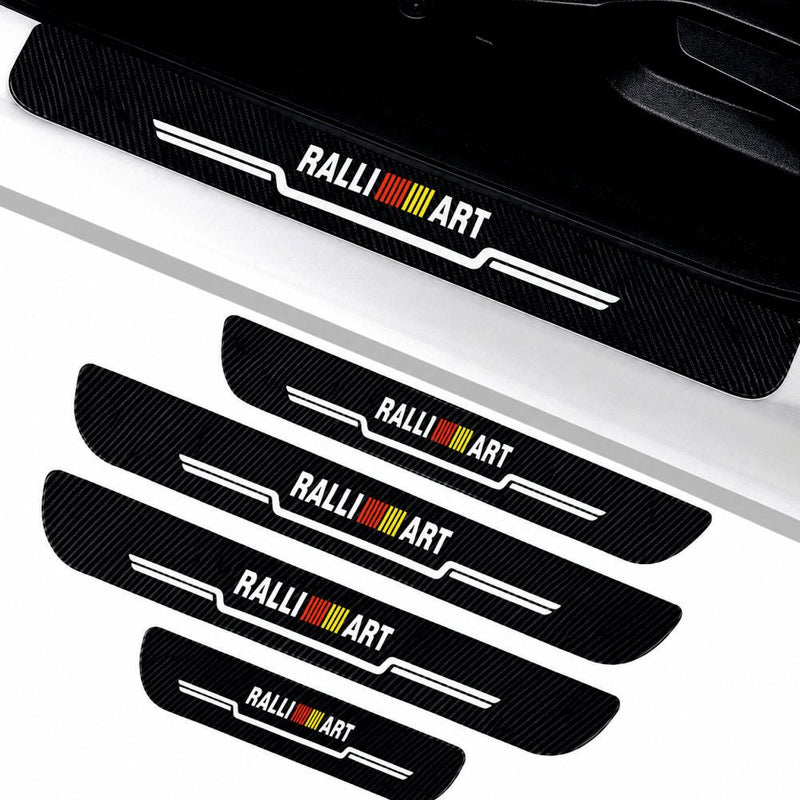 Rally ART Carbon Fiber Car Door Sill Guard - Set 4 -RALLYART_CF_SILL
