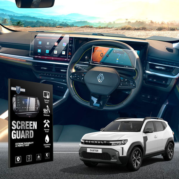 Renault Duster Infotainment System with MID Touch Screen Guard [2026] - M10C_DUSTER26_INFO_MID