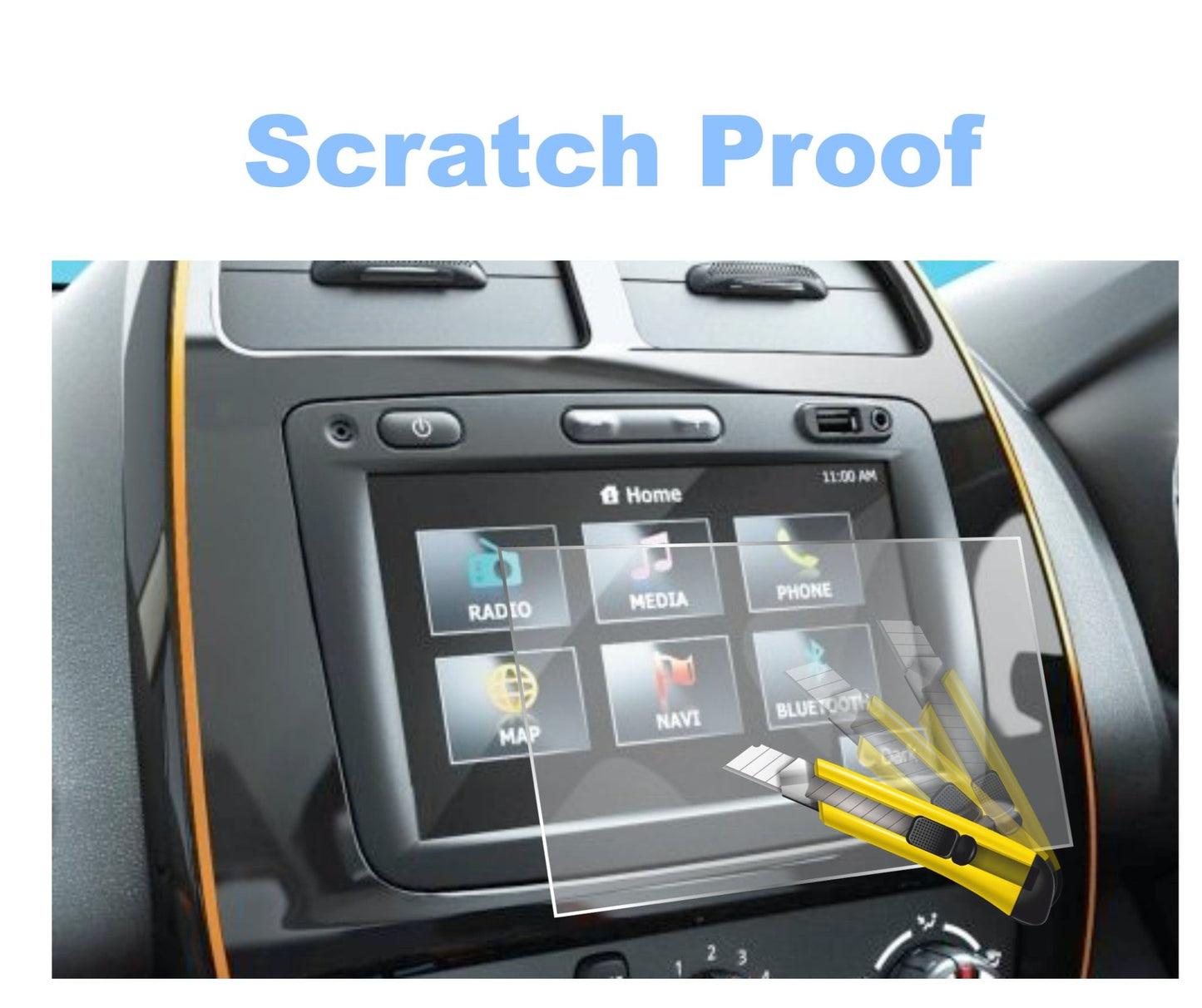 Renault Kwid Accessories Touch Screen Guard -KWID