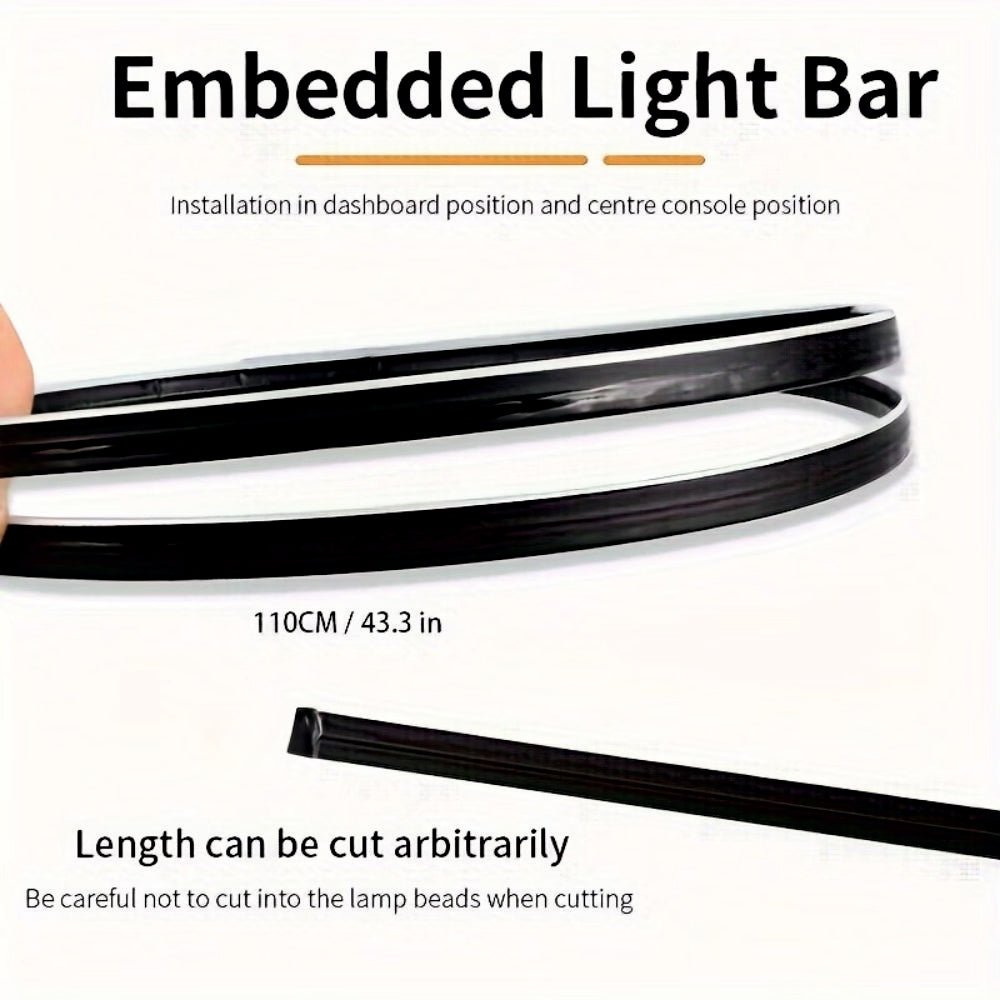 RGB Car Interior Ambient Lighting Kit | APP Controlled Music Sync LED Strip -AMBIENT_LIGHT