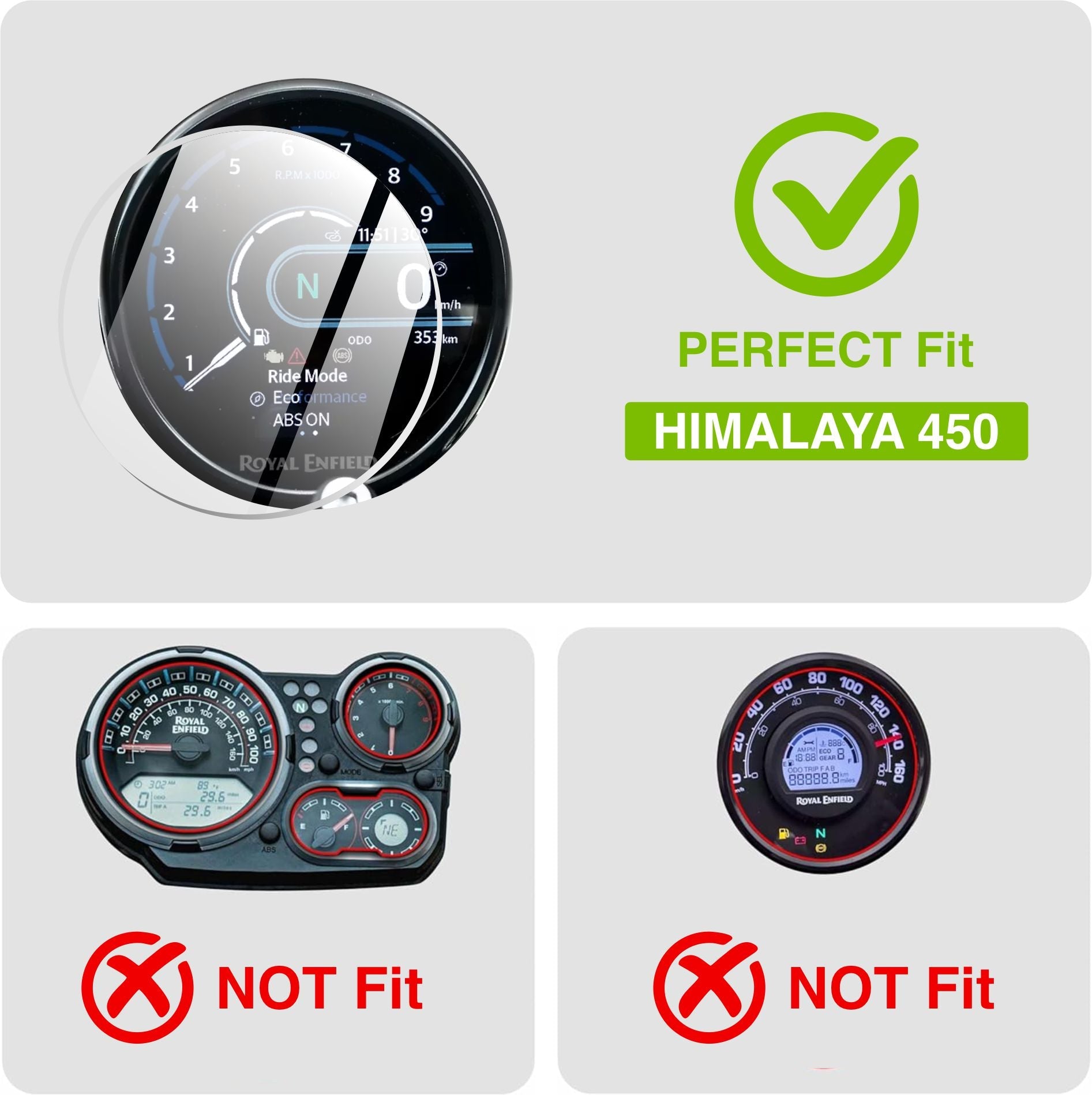 Royal Enfield Himalayan 450 (2025+) Bike Accessories Instrument Cluster Screen Guard - RE_HIMALAYAN_C