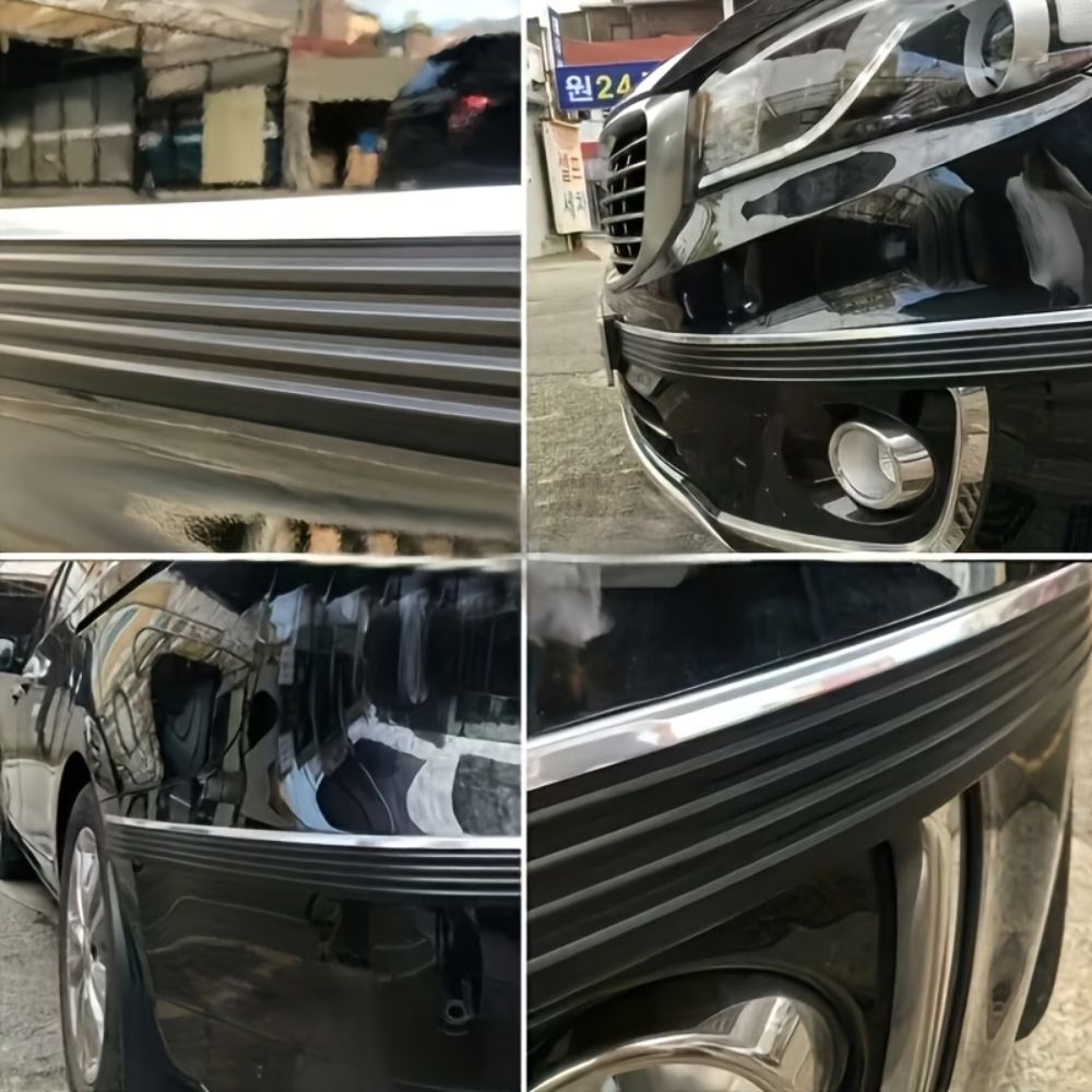 Rubber Car Side Skirt & Bumper Guard (Anti - Scratch Protector) - SIDE_SKIRT