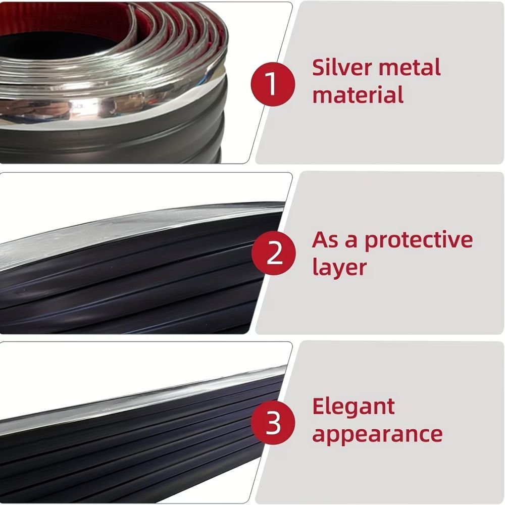 Rubber Car Side Skirt & Bumper Guard (Anti - Scratch Protector) - SIDE_SKIRT
