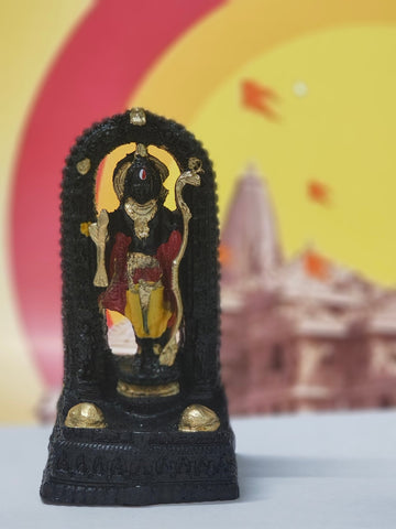 Shree Ram Ji Statue – 6 Inch Marble Dust Idol for Mandir & Room Decor - SRAM_IDOL