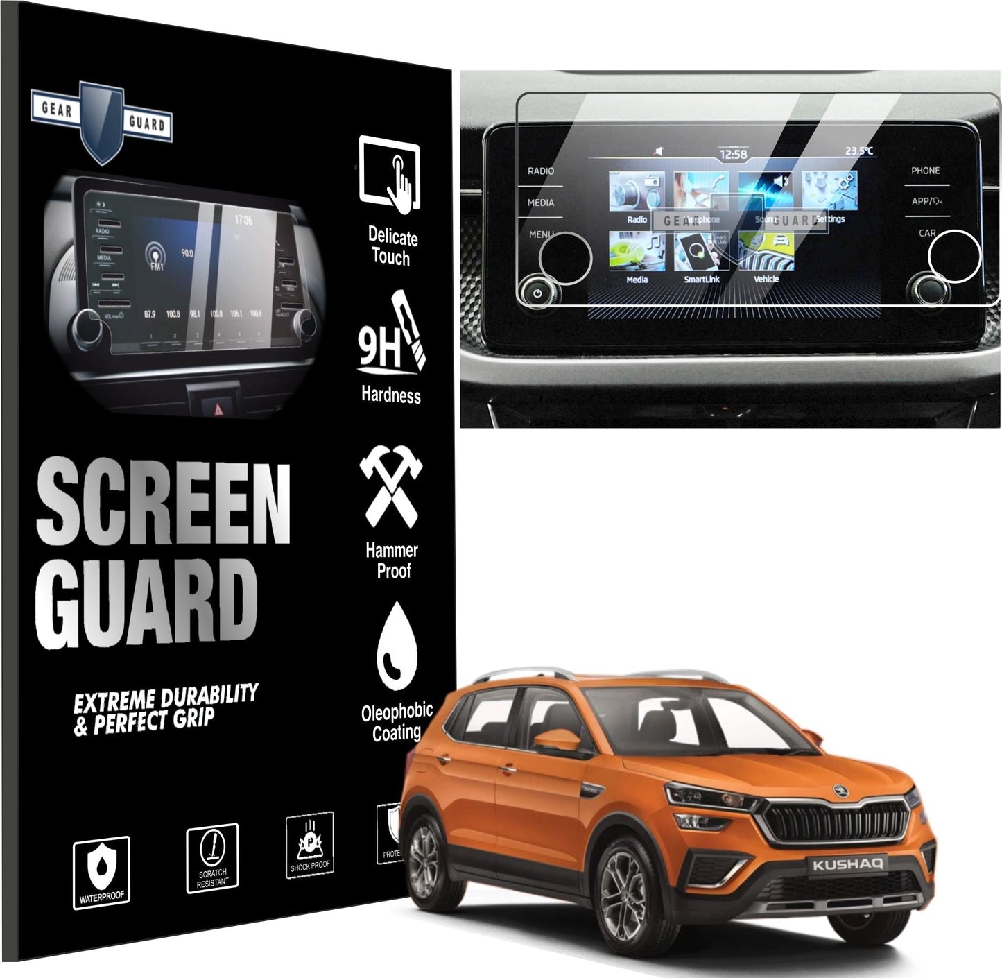 Skoda Kushaq Touch Screen Guard [2021 - 2023] - M8C_KUSHAQ21