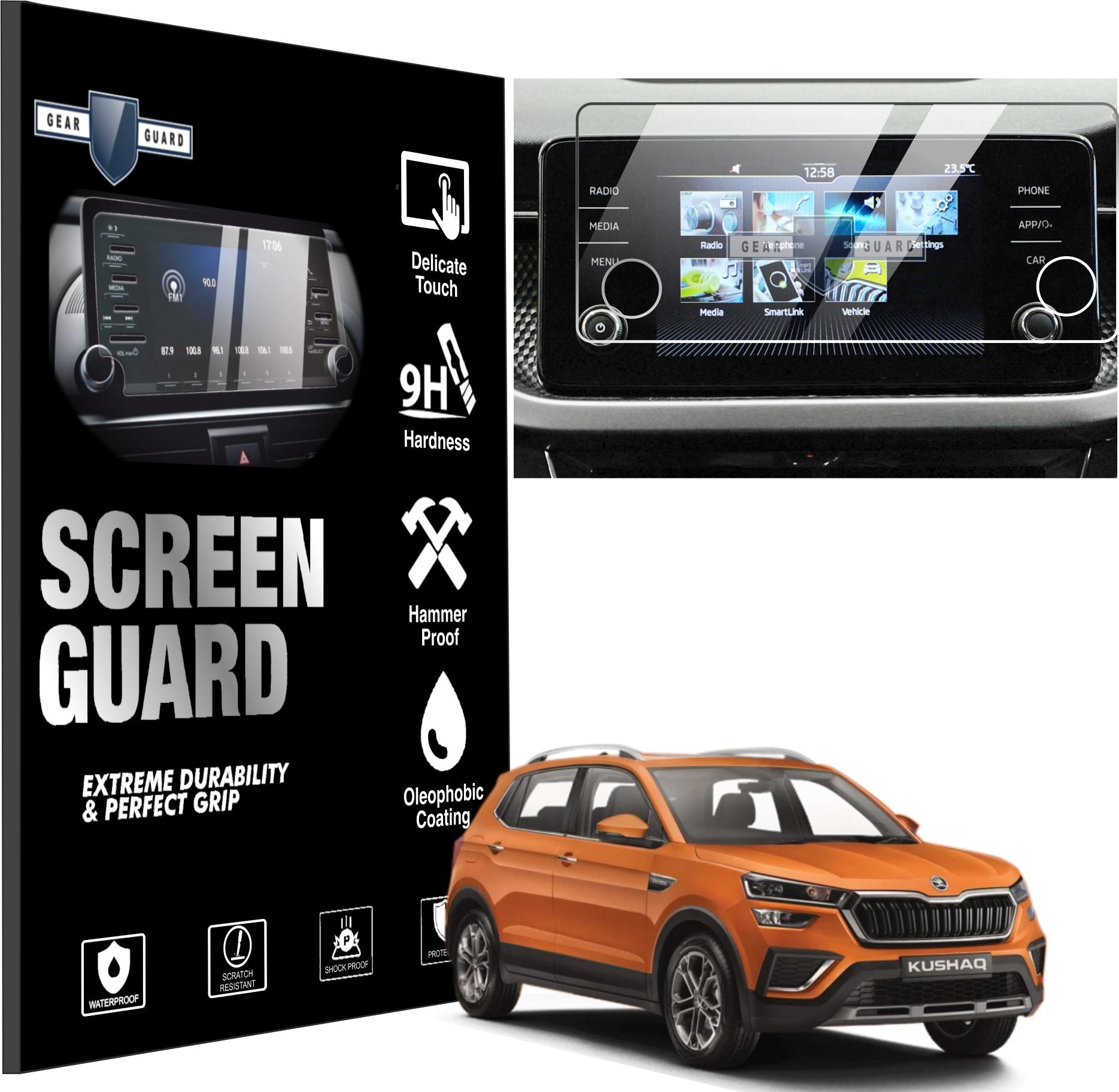 Skoda Kushaq Touch Screen Guard [2021 - 2023] - M8C_KUSHAQ21