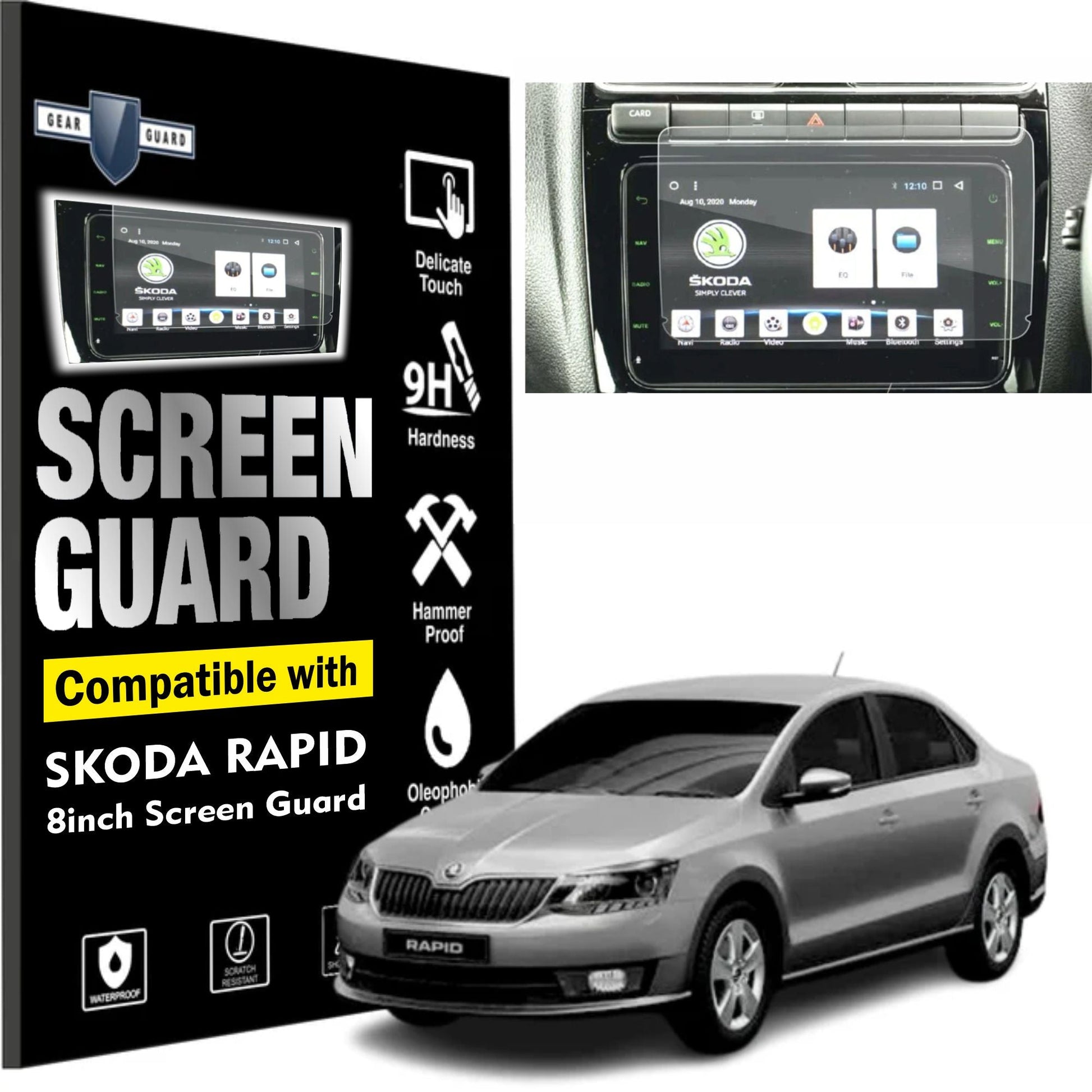 Skoda Rapid Accessories Touch Screen Guard - RAPID