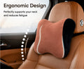Soft Memory Foam Car Neck Rest Cushion -PILLOW_N_REST_PEACH