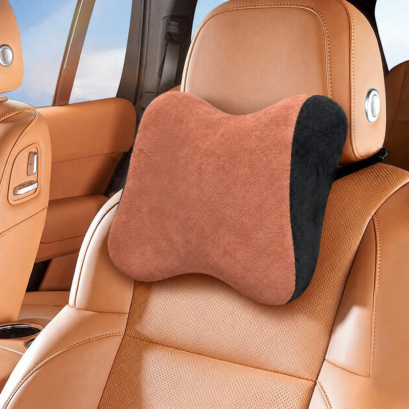 Soft Memory Foam Car Neck Rest Cushion -PILLOW_N_REST_PEACH