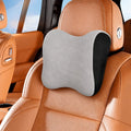 Soft Memory Foam Car Neck Rest Cushion -PILLOW_NECKREST_LGREY