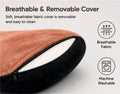 Soft Memory Foam Car Neck Rest Cushion -PILLOW_N_REST_PEACH
