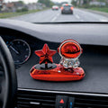 Solar Car Fragrance Astronaut & Planet Car Dashboard Decorative Accessories - SPACE_DRUNKEN_RED