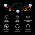 Solar Devil Eyes LED Car Window Light with Motion Sensor - 13.5x4cm -SP_Solar_Devil_Eyes