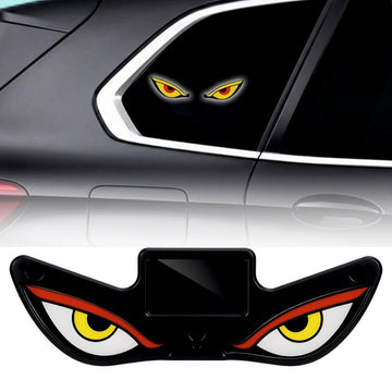 Solar Devil Eyes LED Car Window Light with Motion Sensor - 13.5x4cm -SP_Solar_Devil_Eyes