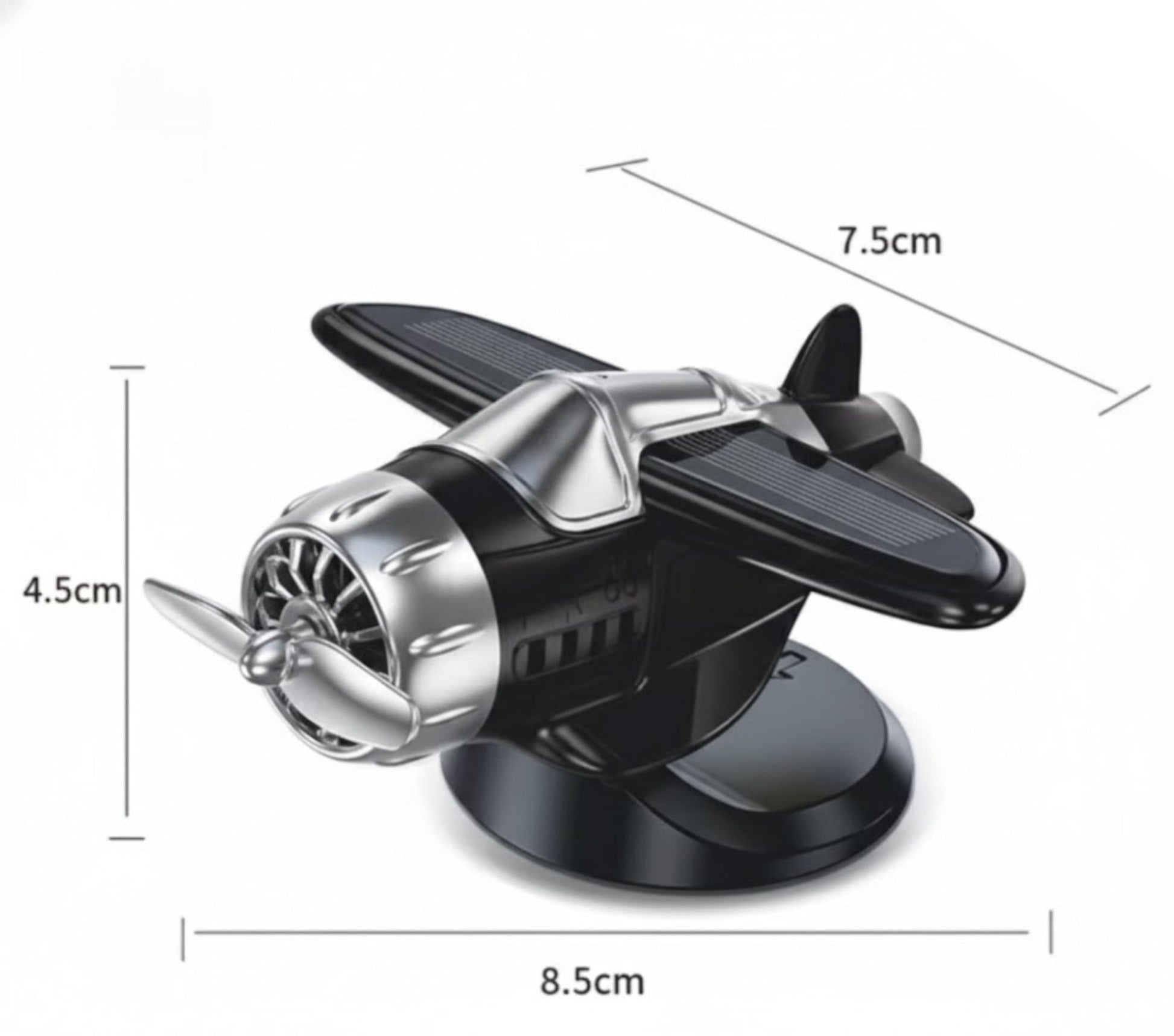 Solar - powered Glider, 360 - degree Rotation, Car Dashboard Decoration Airplane - SOLAR_GLIDER-1