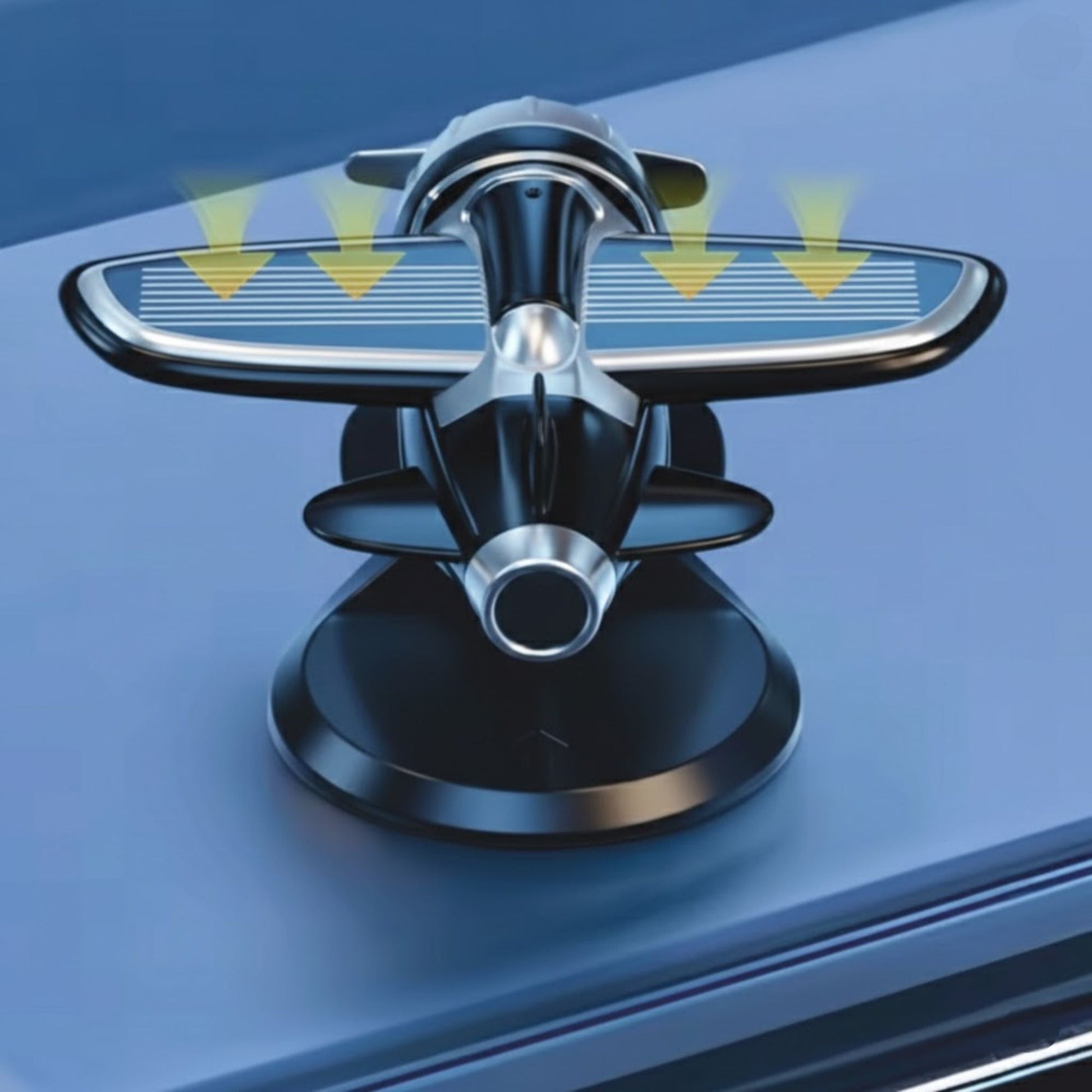 Solar - powered Glider, 360 - degree Rotation, Car Dashboard Decoration Airplane - SOLAR_GLIDER-1