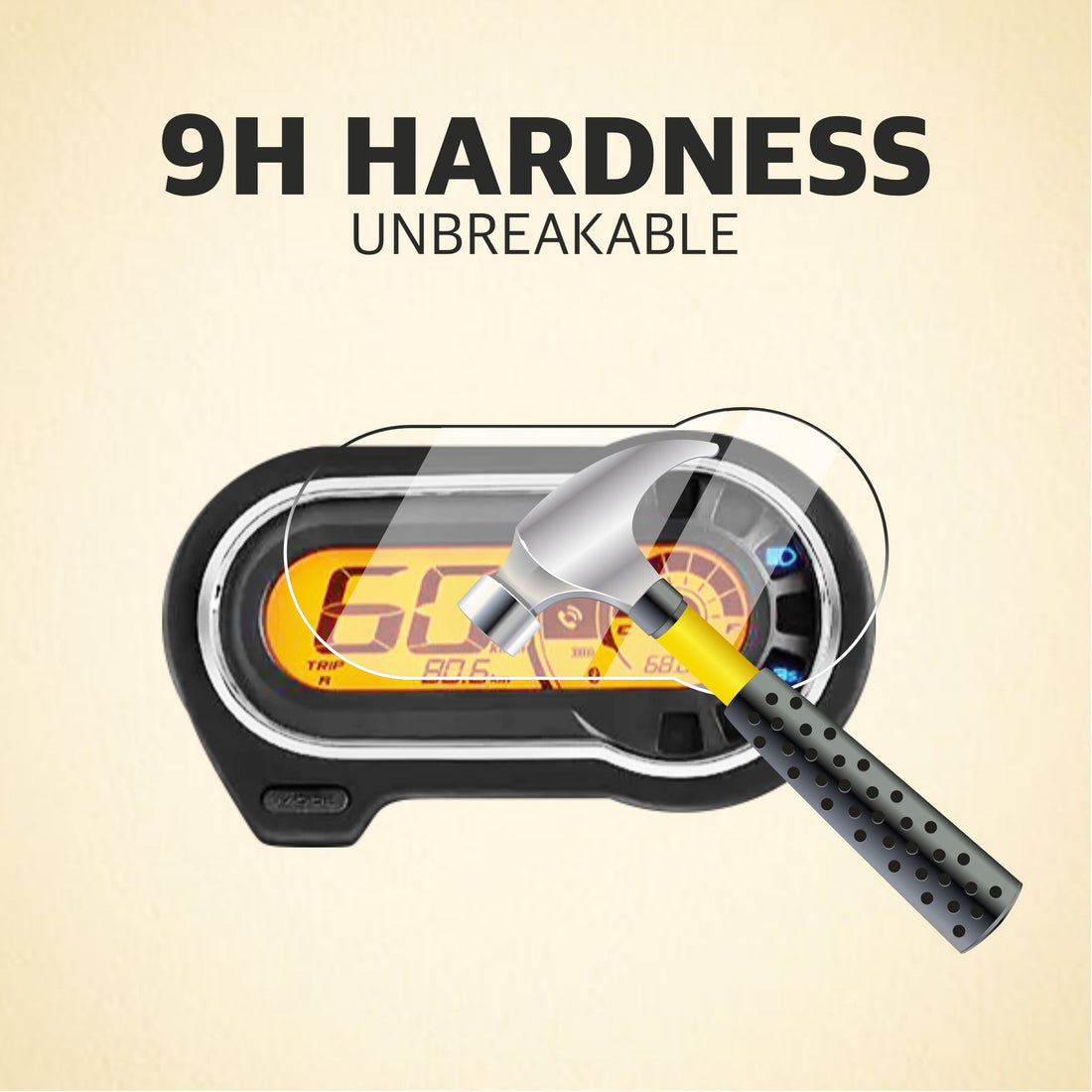[2 Pack] Hero Super Splendor Xtec TFT Instrument Cluster Digital Speed Meter Screen Protector [2022-2025]