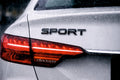Sport Black & Chrome Style 3D Metal Sticker - STICKER_SPORT_BLK_CH