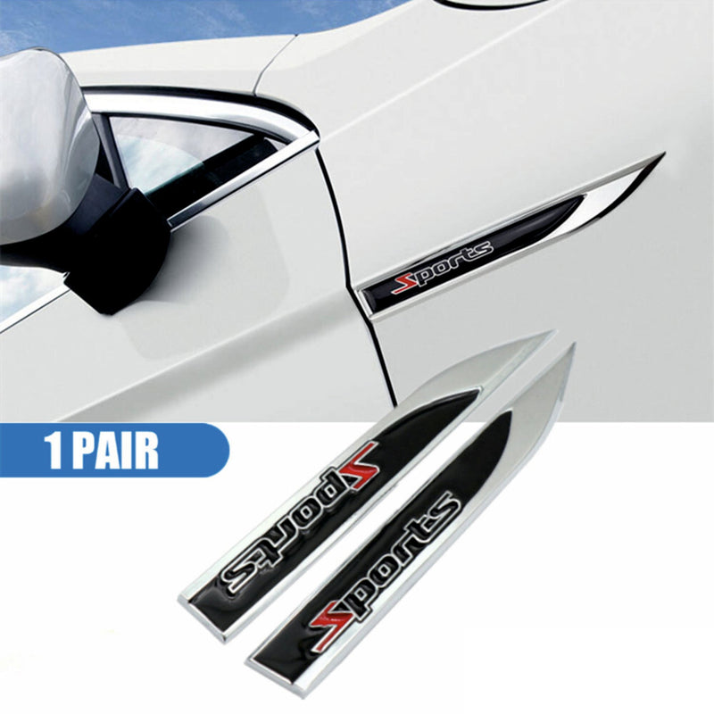 Sports 3D Metal Sticker Fender Style Car Emblem - STICKER_SPORTS_FENDER