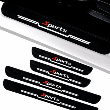 Sports Carbon Fiber Car Door Sill Guard - Set 4 -SPORTS_CF_SILL