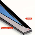 Stainless Steel Car Side Fender Stickers - Pack of 2 Sets -FENDER_ST_ST_2PAIR