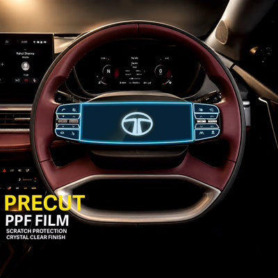 Tata Nexon EV Steering Wheel Interior Precut PPF Film