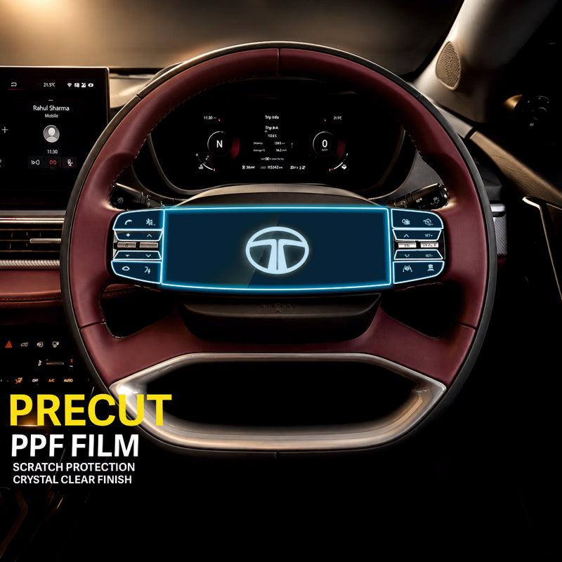 Tata Nexon EV Steering Wheel Precut PPF Film