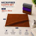 Super Absorbent Microfiber Cleaning Cloths 33x33cm (5 Pack) -MICROFIBER_5PACK_33X33