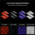 Suzuki 3D Crystal & Carbon Fiber Steering Wheel Logo - STICKER_SZK_BLK