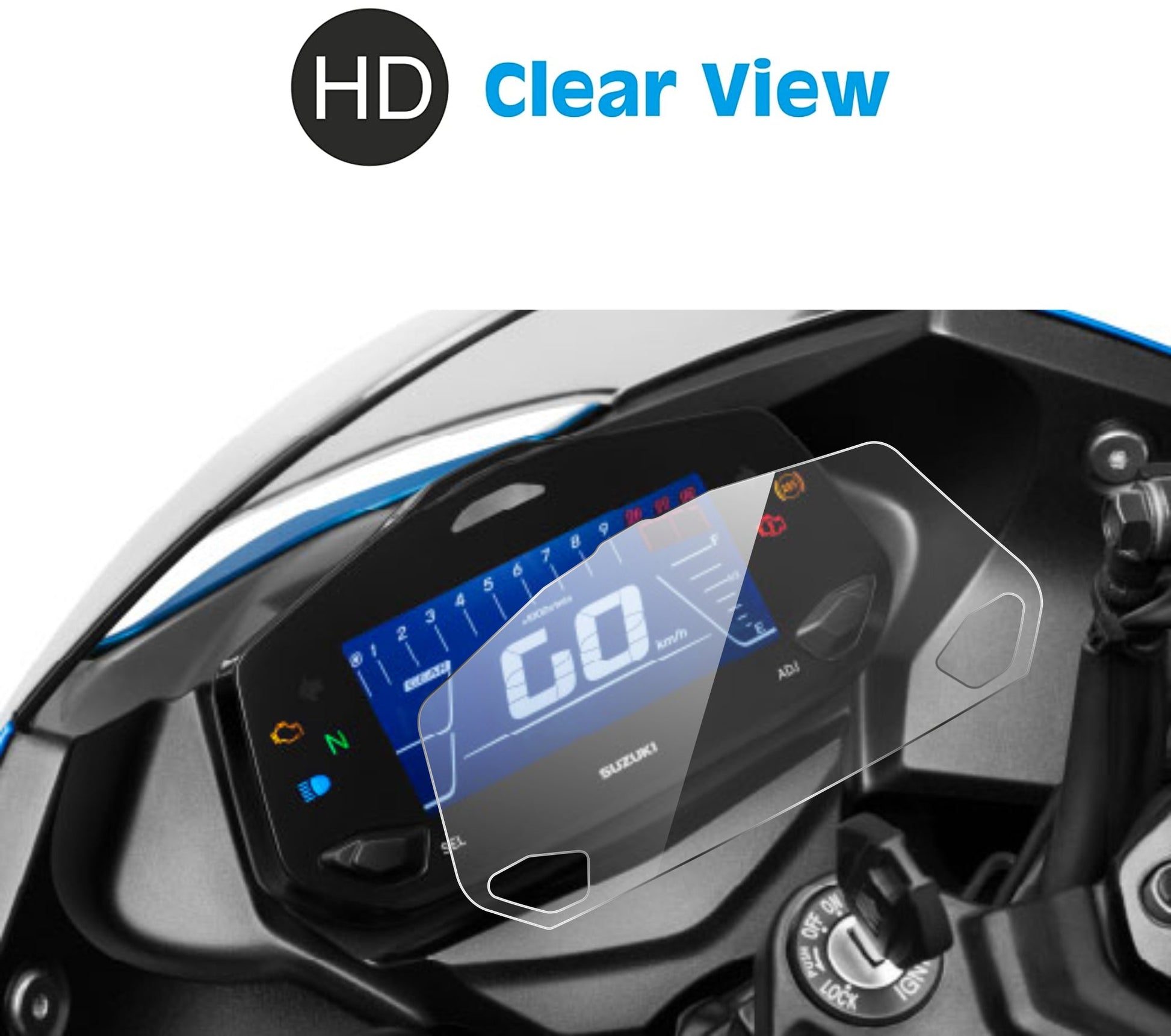 Suzuki Gixxer 2019+ | SF 2019+ | 250 | SF 250 Accessories Digital Cluster Touch Screen Guard -VSGIXXER