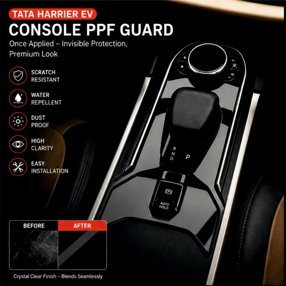 Tata Harrier EV Gear Panel Precut PPF Guard -SP_HARRIER_EV_GEAR_PPF