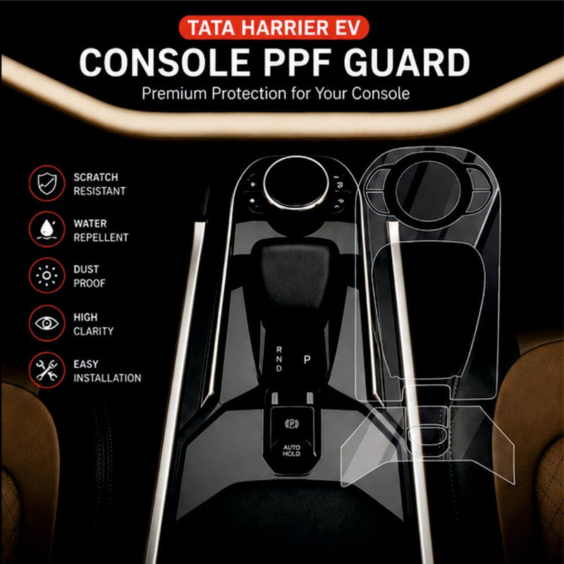 Tata Harrier EV Gear Panel Precut PPF Guard -SP_HARRIER_EV_GEAR_PPF