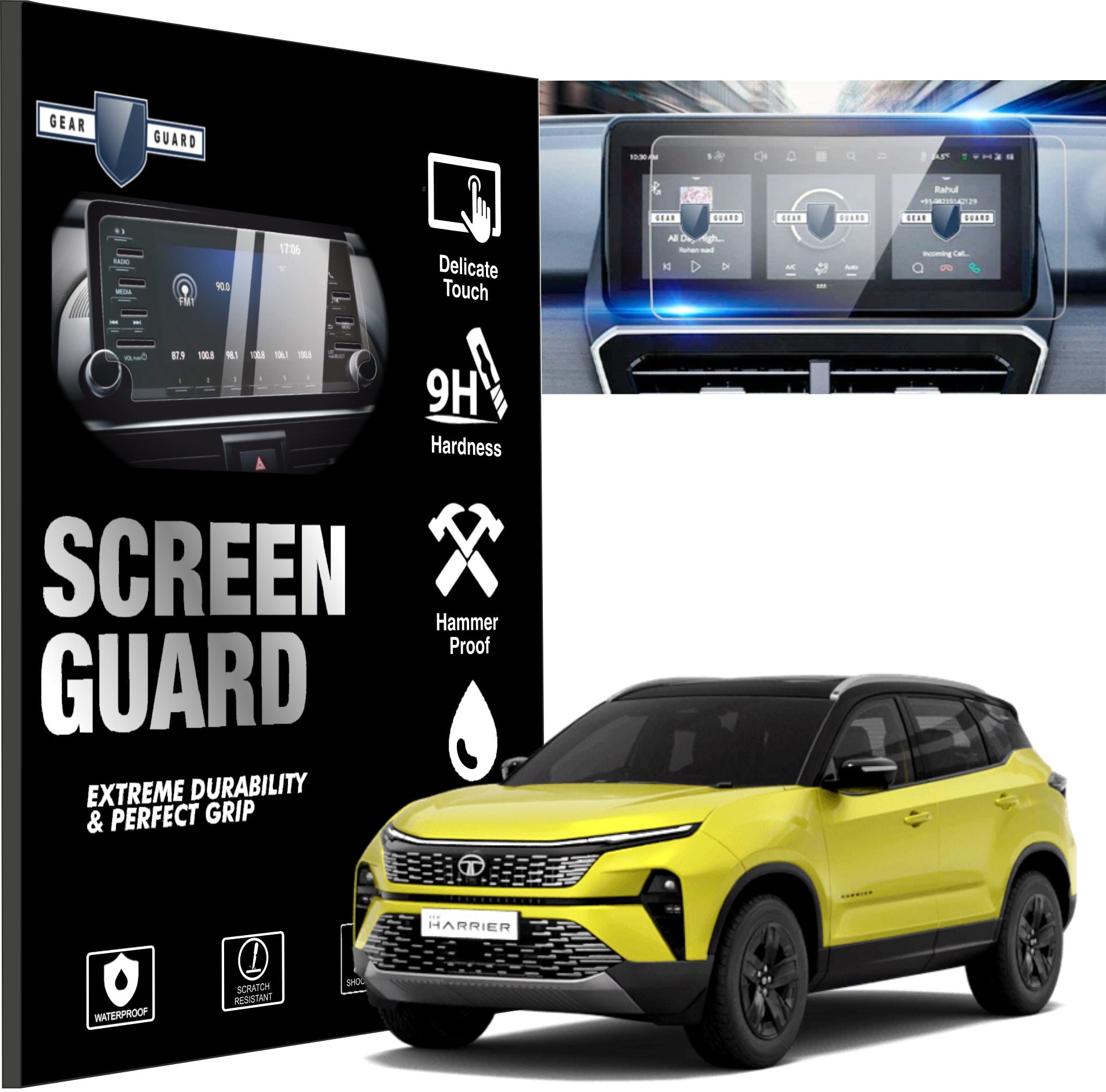 Tata Harrier Facelift 2023 Accessories Touch Screen Protector -HARRIER_2023