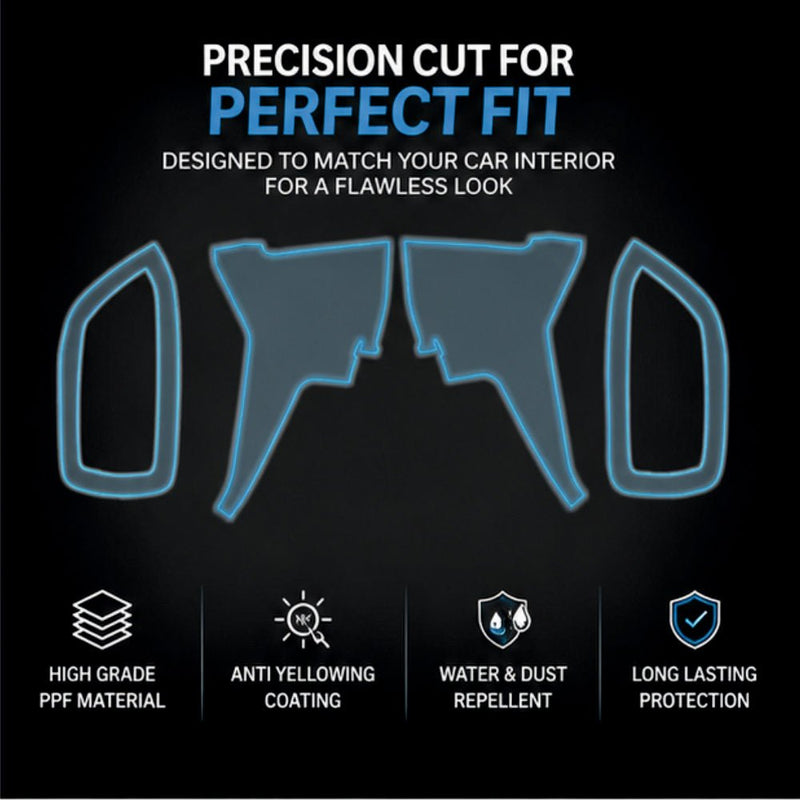 Tata Harrier Left and Right AC Panel Interior Precut PPF Guard -SP_HARRIER_AC_LR_PPF